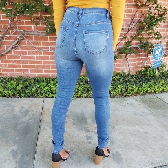FASHION NOVA by VIBRANT Denim Jeans Button Up - Picture 6 of 8